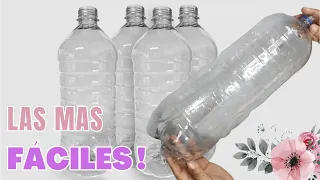 LAS 3 MANUALIDADES MÁS FÁCILES Y ÚTILES QUE HE HECHO!!! Con Botellas  Plásticas / POTS