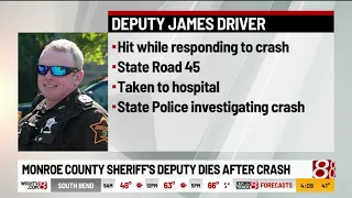 Monroe County reserve deputy dies in crash while responding to scene