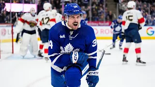 Matthews power play snipe puts Marner in the record books!