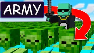 Minecraft Manhunt, But I HAVE an ARMY!
