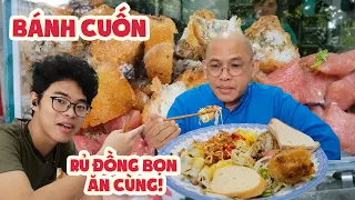 Color Man "hí ha hí hửng" lập hội đi ăn BÁNH CUỐN cùng đồng bọn "nhí" !!! | Color Man Food