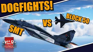 War Thunder DEV - F-16C BLOCK 50 vs MiG-29SMT! DOGFIGHTS! WHO is the BEST NEW JET!