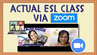 [SAMPLE CLASS] ESL Class through ZOOM | Teaching Taiwanese Students - Intermediate Level