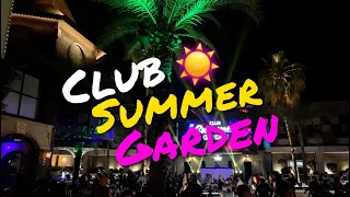 Club Summer Garden Konakli / Alanya Turkey. Party nightclub without a roof Antalya Turkiye турция