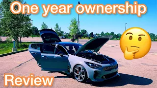 KIA STINGER One Year Ownership Review #kiastinger