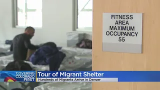 Take a look inside the emergency migrant shelter in Denver