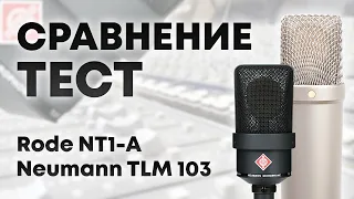 Neumann TLM 103 и Rode NT1-A. Тест, сравнение. Опыт против наглости