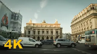 Walking in PARIS, FRANCE - Avenue l'Opera 4K UHD