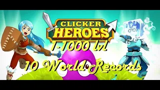 Clicker Heroes Speedrun 1-1000 lvl [7:50:59] 10 World Records