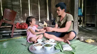 Build a chicken coop to raise more chicks, cook sticky rice to eat with a 5-year-old orphan girl