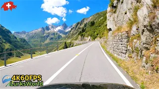 Driving in Switzerland - Wassen to Susten pass - 4K60 Road Trip