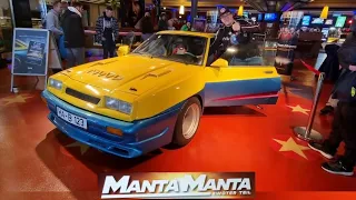 Orginal Filmauto Bertie Opel Manta B aus dem Film Manta Manta im Cineworld Kino Mainfrankenpark