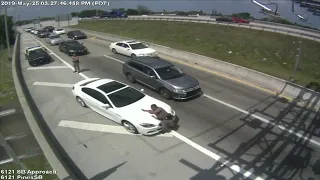Video shows FHP trooper being struck by car in Hollywood