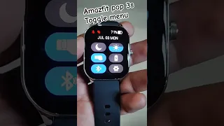 Amazfit pop 3s | toggle menu | let's check #amazfit #shorts #techpokeshorts