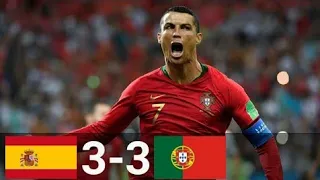 Spain 3-3 Portugal All goals & Highlights( RONALDO HAT-TRICK) FIFA WORLD CUP 2018