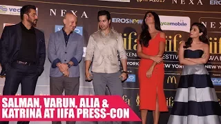 Salman Khan, Varun Dhawan, Alia Bhatt, Katrina Kaif Attend IIFA 2017 Press Conference