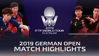 Wang Chuqin/Wang Manyu vs Xu Xin/Sun Yingsha | 2019 ITTF German Open Highlights (Final)