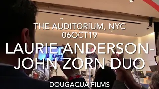 Laurie Anderson~John Zorn Duo The (New School) Auditorium 06OCT2019