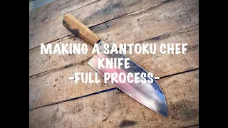 How to Make a Santoku Chef Knife Full Process (ASMR)