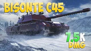 Bisonte C45 - 3 Frags 7.5K Damage - Screwdriver! - World Of Tanks