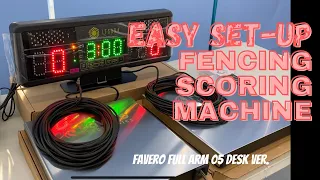 Fencing |Favero Full Arm 05 | Easy Setup | 劍擊裁判器