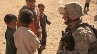 Marines brighten the new year for Afghan children
