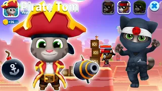 Talking Tom Splash Force ~ Pirate Tom ~ Talking Angela ~ Officer Hank ~ Queen Angela