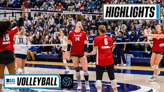 Wisconsin at Penn State | Highlights | Big Ten Volleyball | Nov. 19, 2022