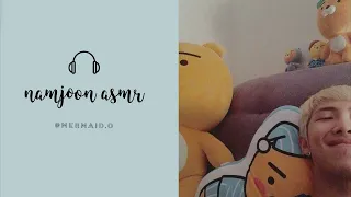 [BTS] Namjoon talking voice asmr  + rain sounds to help you fall asleep 🐻 ♥ | Relax, Sleep and Study