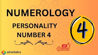 Numerology: Personality Number 4 (people born on 4, 13, 22, 31 of any month)