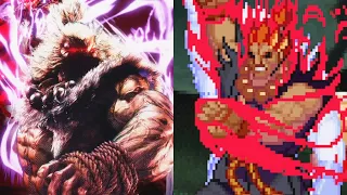 Street Fighter 6 - Akuma Super Comparison (New vs Original)