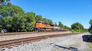 BNSF 9727 Executive MAC trails Second on NS 732 in Cohutta, GA: 5/29/22