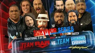 Team Raw V.S Team Smackdown Survivor Series 5 on 5 Traditional Elimination Tag Prediction Match!