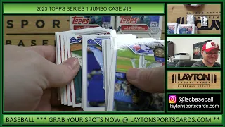 2023 Topps Series 1 Baseball Jumbo 6 Box FULL CASE Break #18