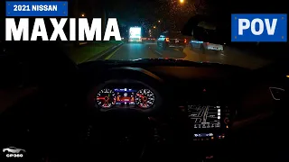 2021 Nissan Maxima Platinum 40th Anniversary Edition ► Night POV Test Drive - ASMR