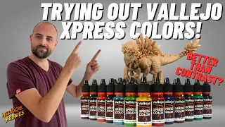 Trying out Vallejo Xpress Colors! Are they better than Contrast? Paint Review