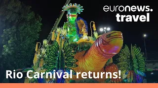 Watch: Rio Carnival's colourful parade as Brazil looks forward to a full return in 2023