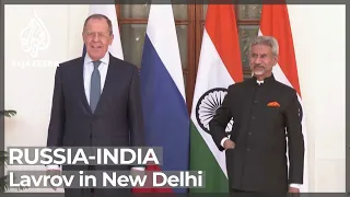 Russia FM in India as Moscow tries to keep Asian ally on its side