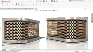 Exercise 65: How to make a 'Mesh Grill' in Solidworks 2018