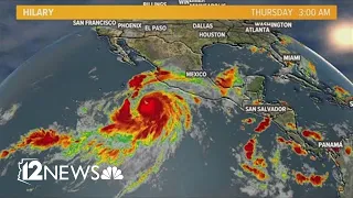 The impact of Hurricane Hilary on Arizona as it heads to the western U.S.