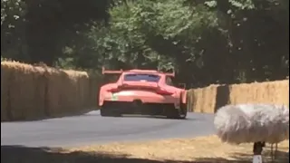 Porsche 911 RSR "Pink Pig" Le Mans Winner LOUD! | Goodwood Festival of Speed 2018 | #FOS #PinkPig