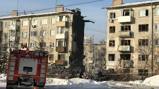 Взрыв газа в жилом доме по улице Линейной, 39 в Новосибирске