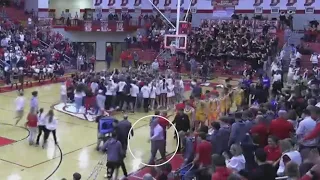 WATCH: Video of on-court scuffle Center Grove believes prompted Carmel to 'break up' with them