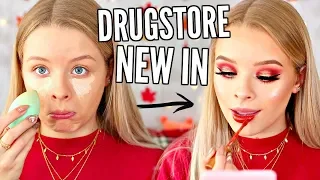 FULL FACE NEW DRUGSTORE MAKEUP!! | sophdoesnails AD