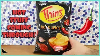 Limited Edition Thins Hot & Spicy Potato Chips Food Tasting Review! | Birdew Reviews