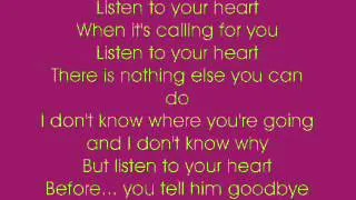 Listen To Your Heart   Cascada with lyrics   YouTube