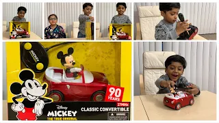 Disney Mickey Classic Convertible RC Car Unboxing | Mickey Mouse Toys | Toy Review | SHA KIDS FUN