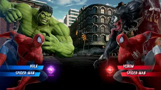 HULK & Spider-Man Vs Venom & SpiderMan [Very Hard]AI Marvel