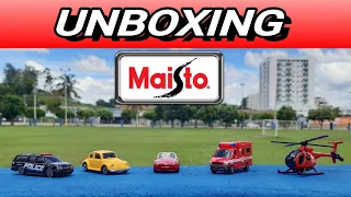 Unboxing das novas e excelentes miniaturas da Maisto.