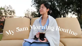 MY 5 AM PRODUCTIVE MORNING ROUTINE | How To Be A Motivated Morning Person | Mish Choi